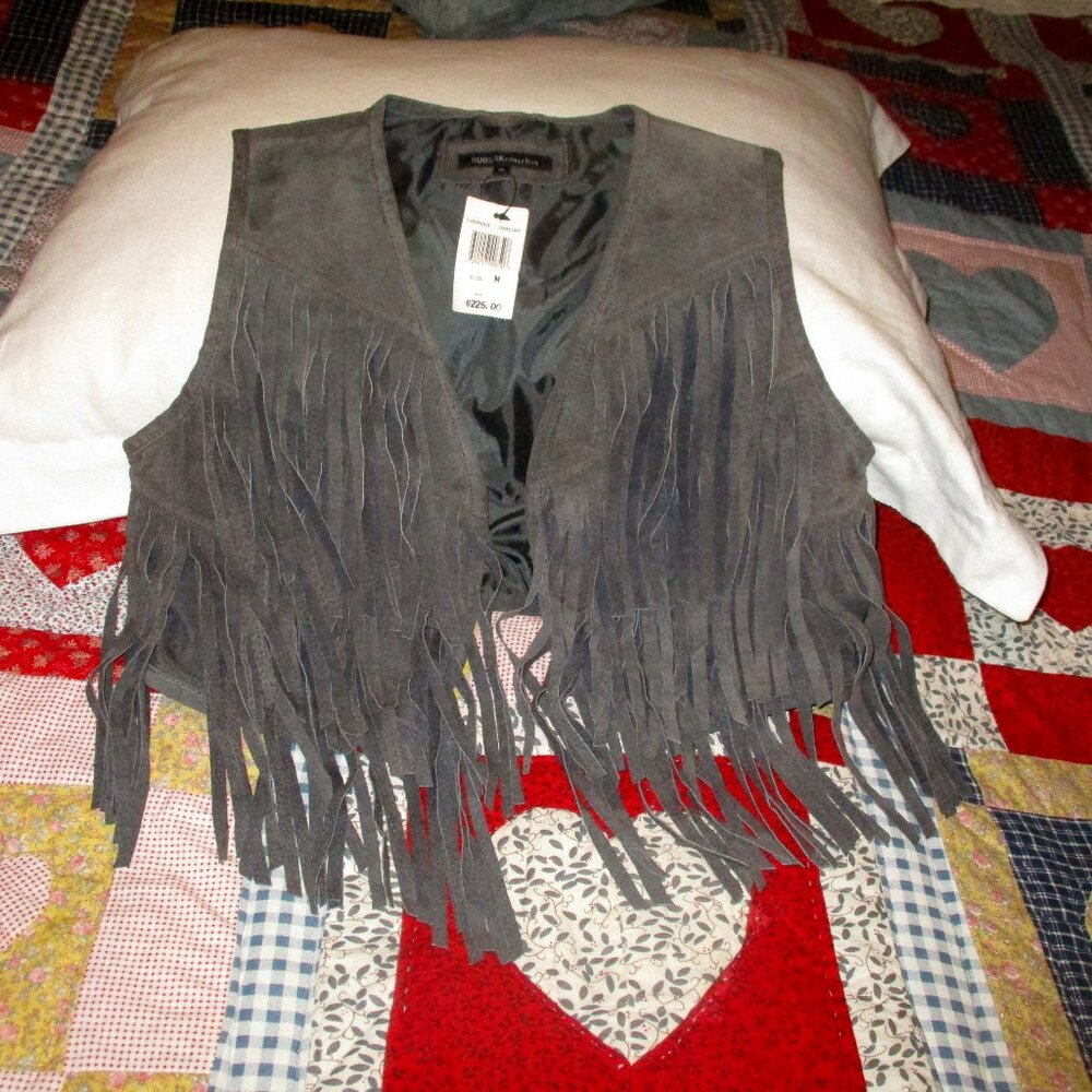 Suede Fringe Vest Western Genuine Leather Brand: RUDSAK Collection Size M $225